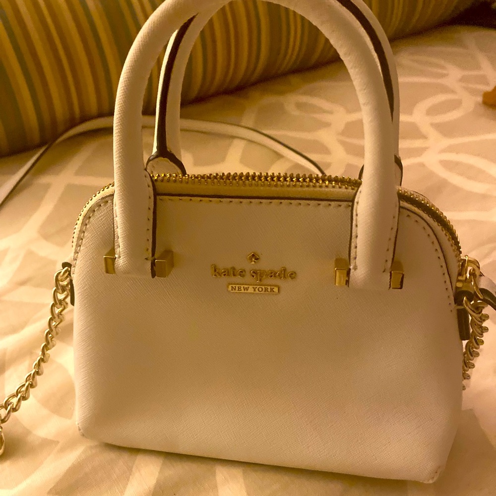 Kate Spade winter white purse